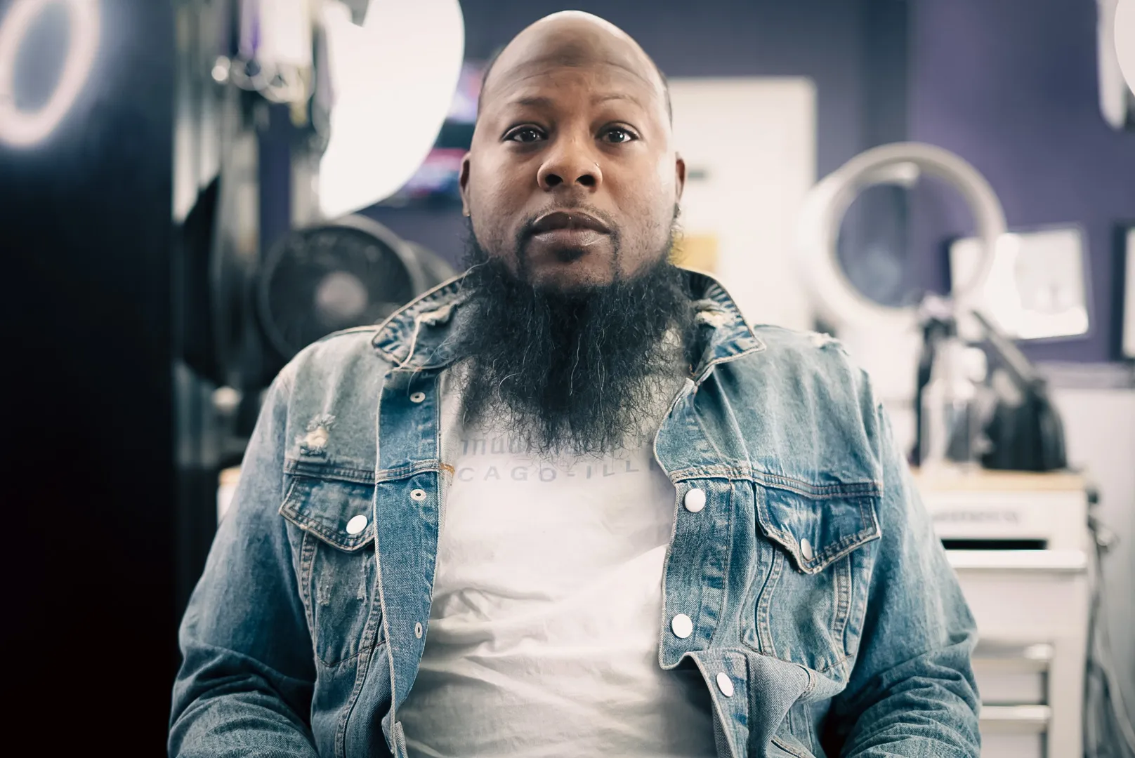 Warren before getting hair unit