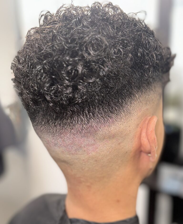 hair system installation for men