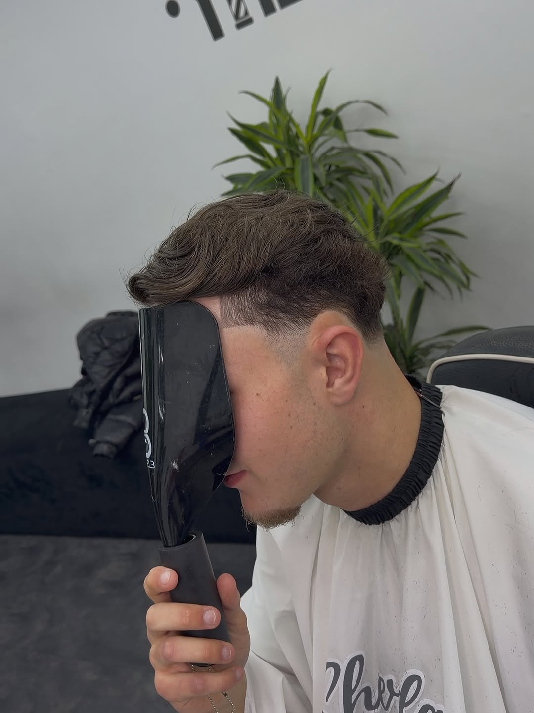 Hair system result — restored hairline after installation